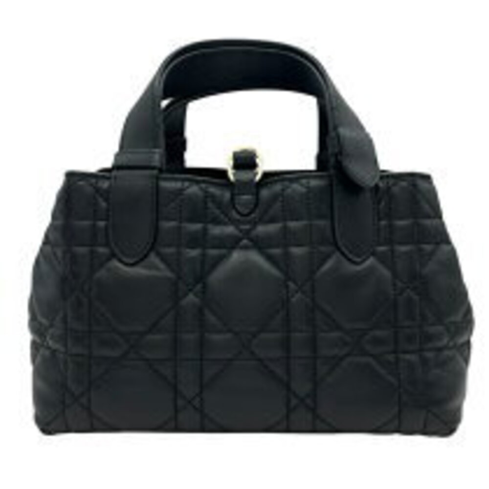 Dior Handbag Calfskin Black Toujours Hardware Christian